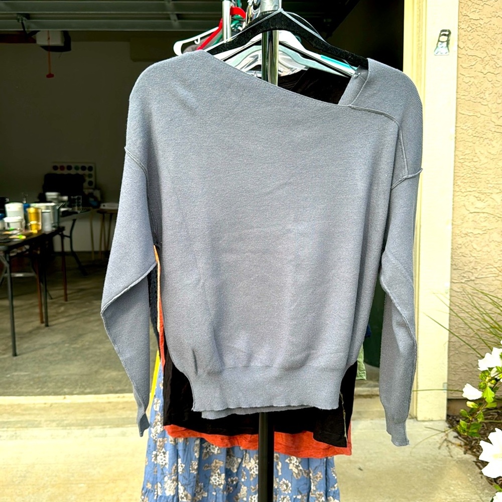 Grey sweater from Evereve